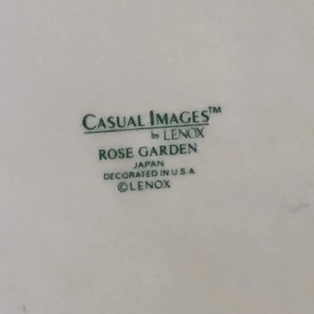 Lenox china rose